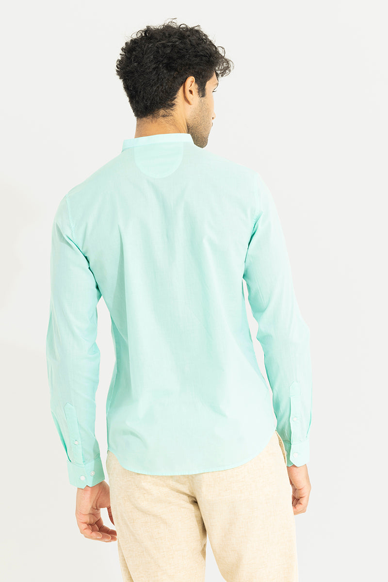 Buy Men's Breeze Aqua Green Shirt Online | SNITCH