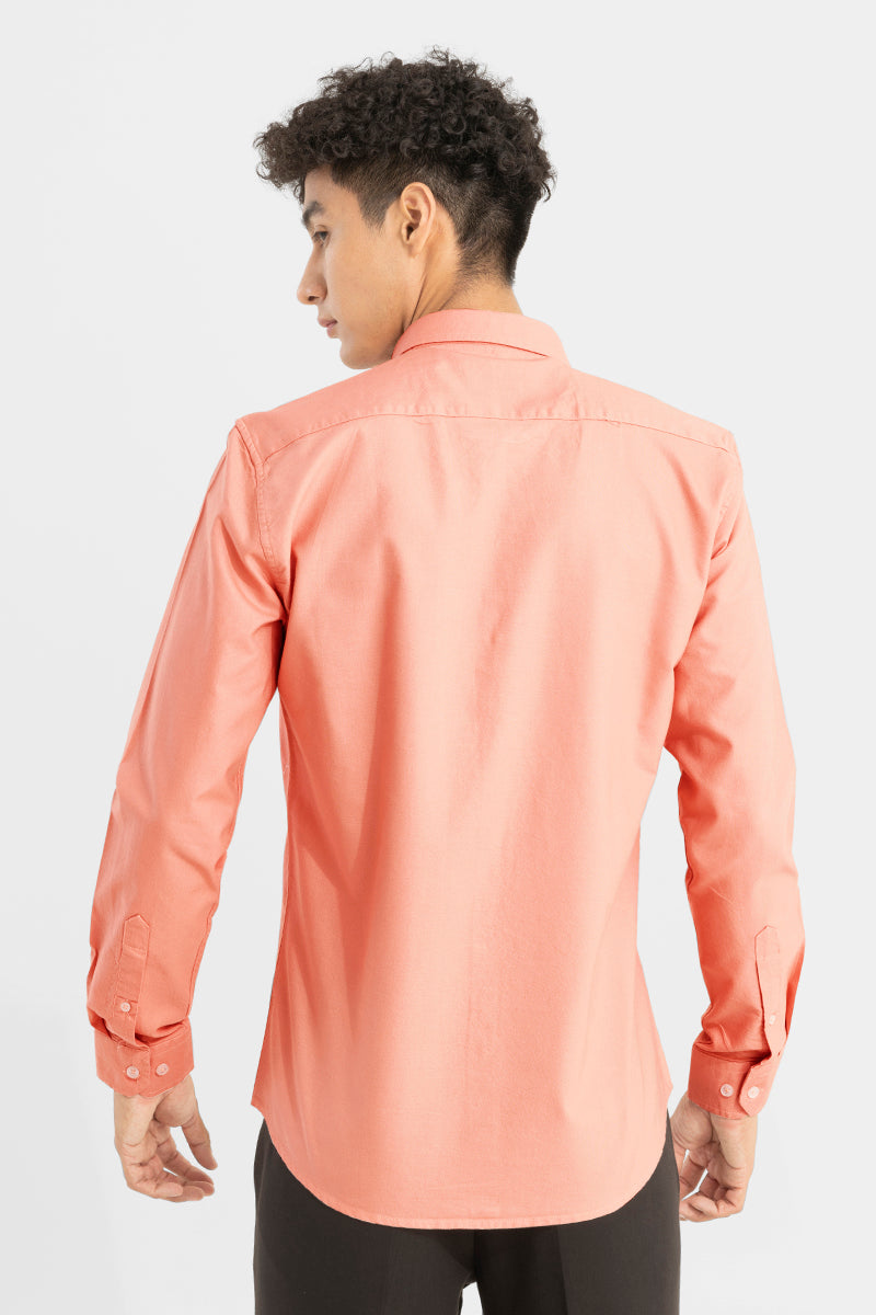 Soft-Hue Peach Shirt