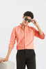 Soft-Hue Peach Shirt