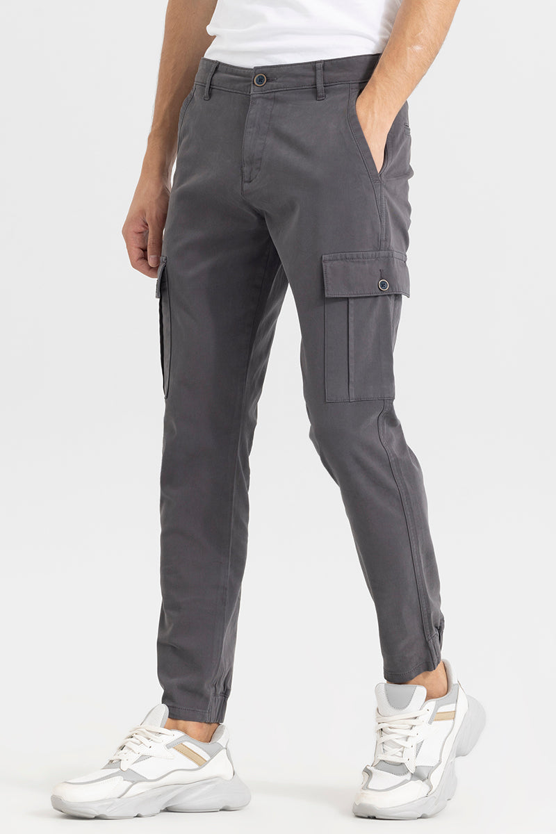 Steggi Ash Grey Cargo Pant