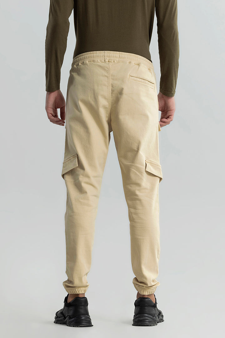 Combat Cream Soft Denim Cargo Pant