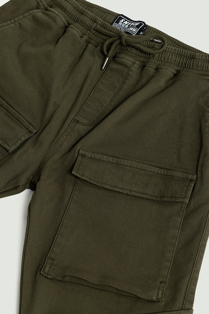 Combat Olive Soft Denim Cargo Pant