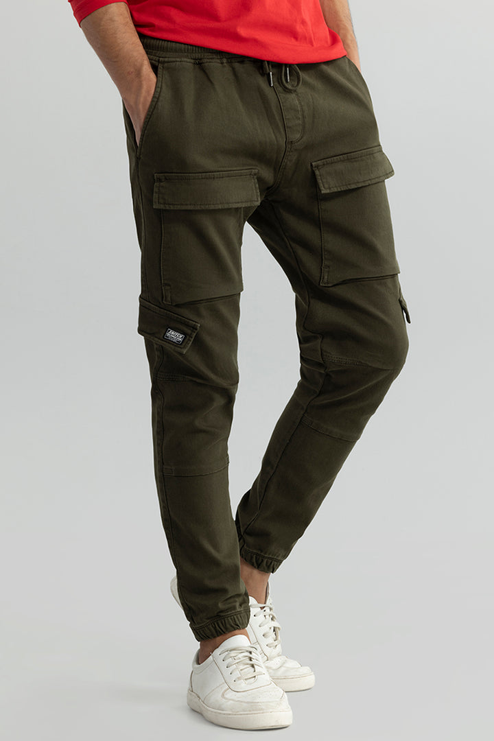 Combat Olive Soft Denim Cargo Pant