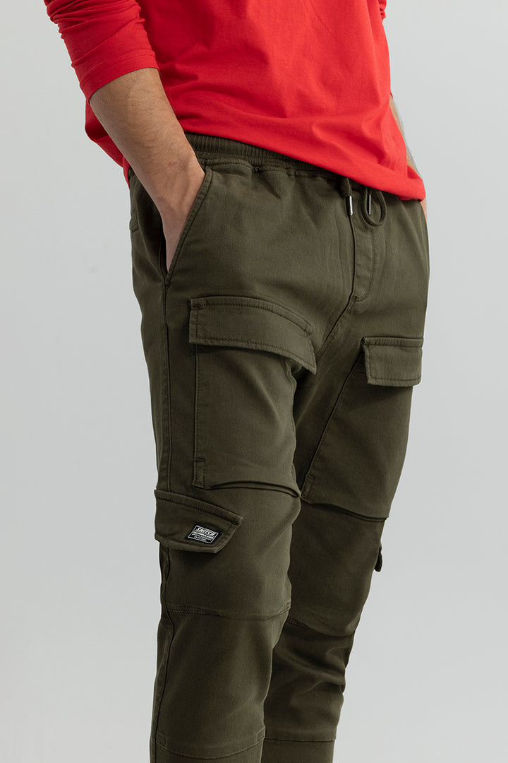 Combat Olive Soft Denim Cargo Pant