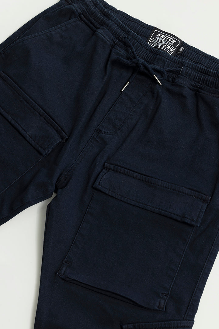 Combat Navy Soft Denim Cargo Pant