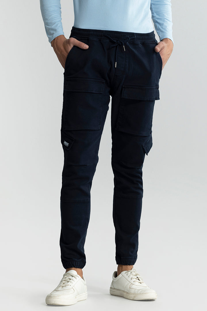 Combat Navy Soft Denim Cargo Pant