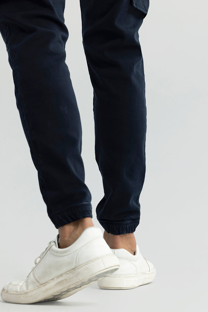 Combat Navy Soft Denim Cargo Pant