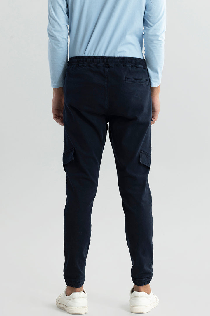 Combat Navy Soft Denim Cargo Pant