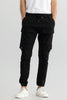 Combat Black Soft Denim Cargo Pant