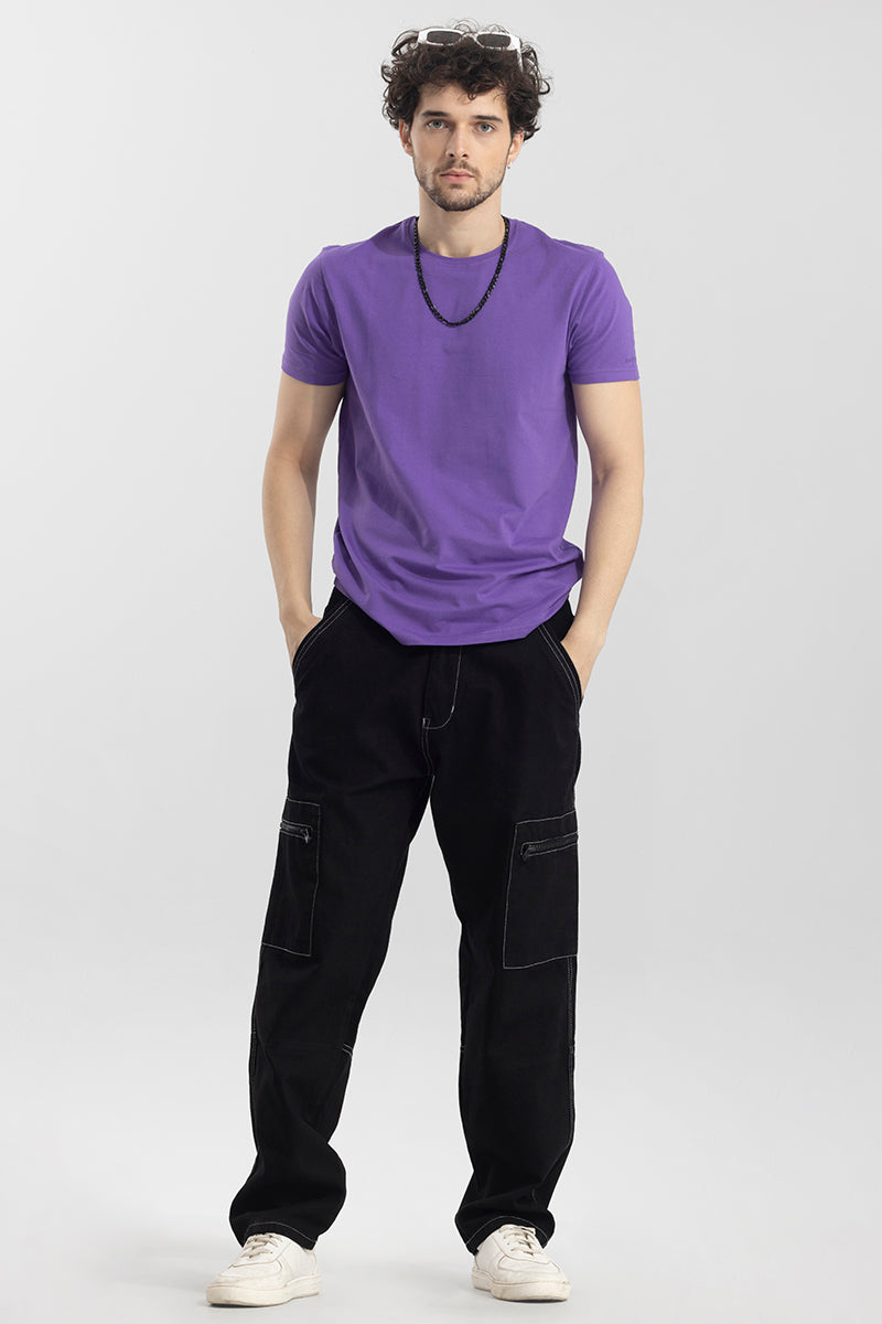 Egnis Black Baggy Fit Jeans