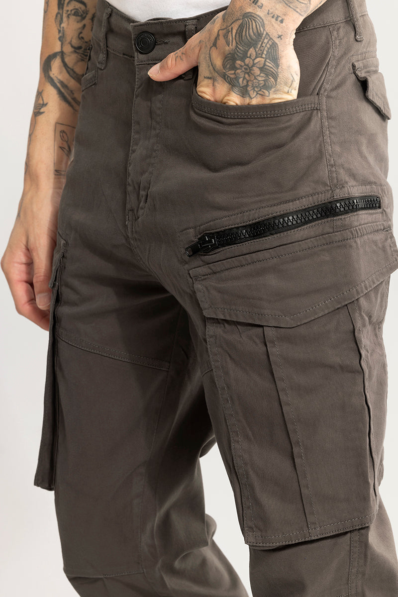 Kyubic Grey Cargo Pant