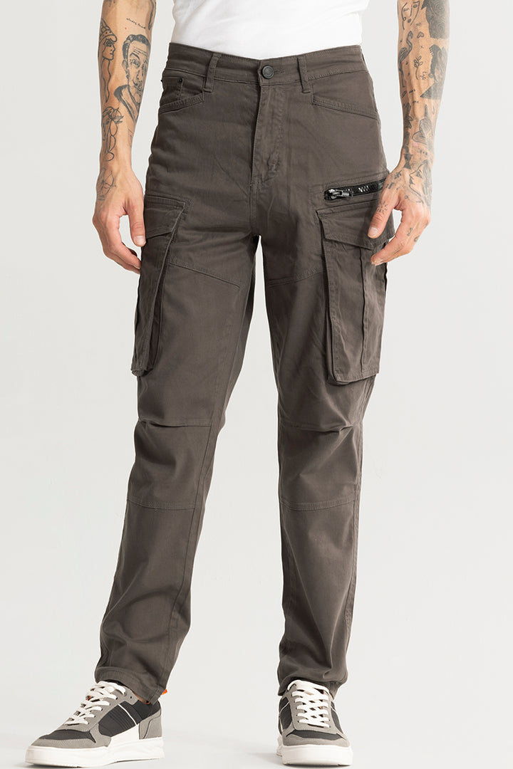 Kyubic Grey Cargo Pant