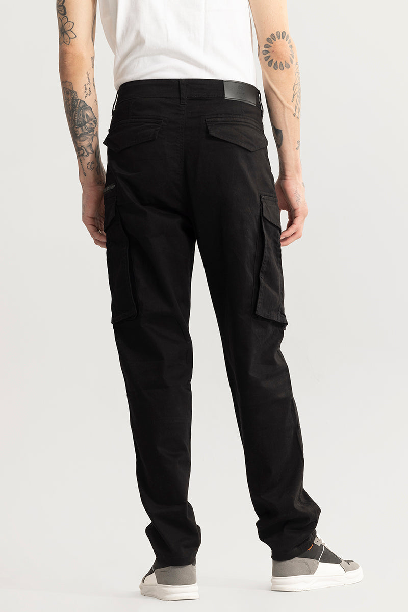 Kyubic Black Cargo Pant