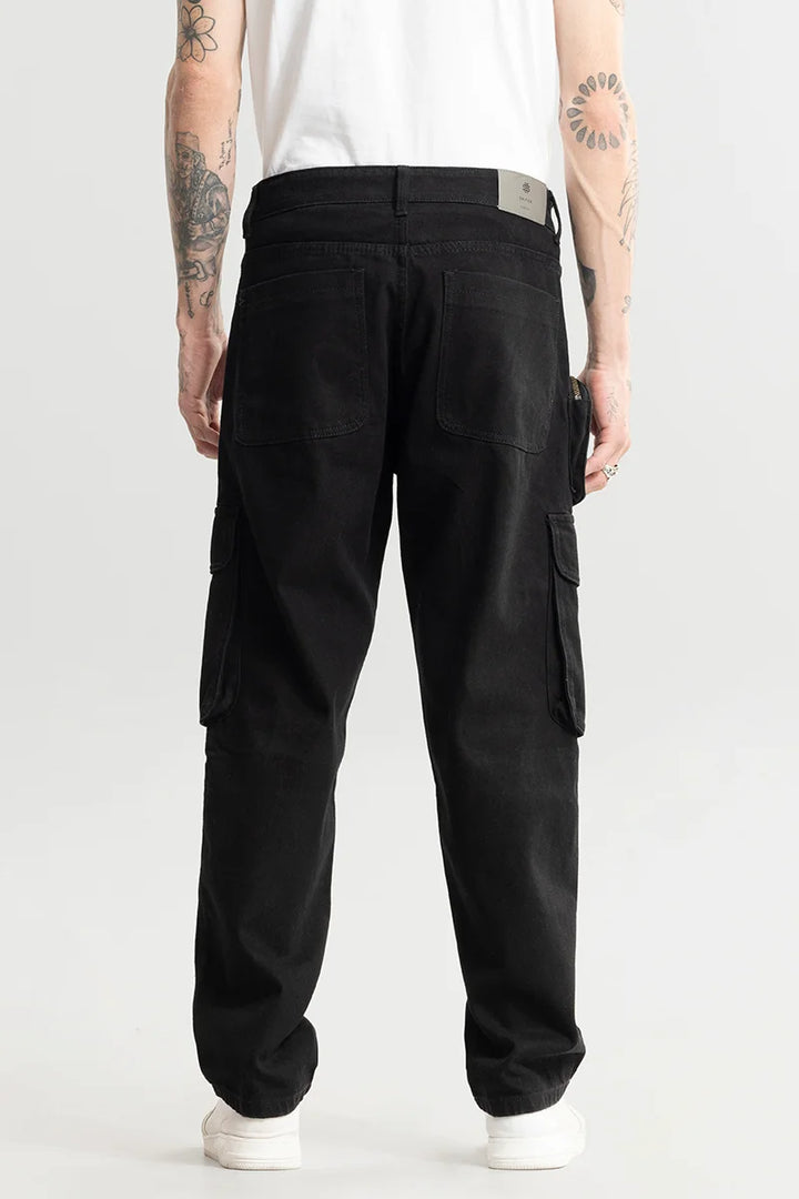 Vogue Black Utility Baggy Fit Jeans