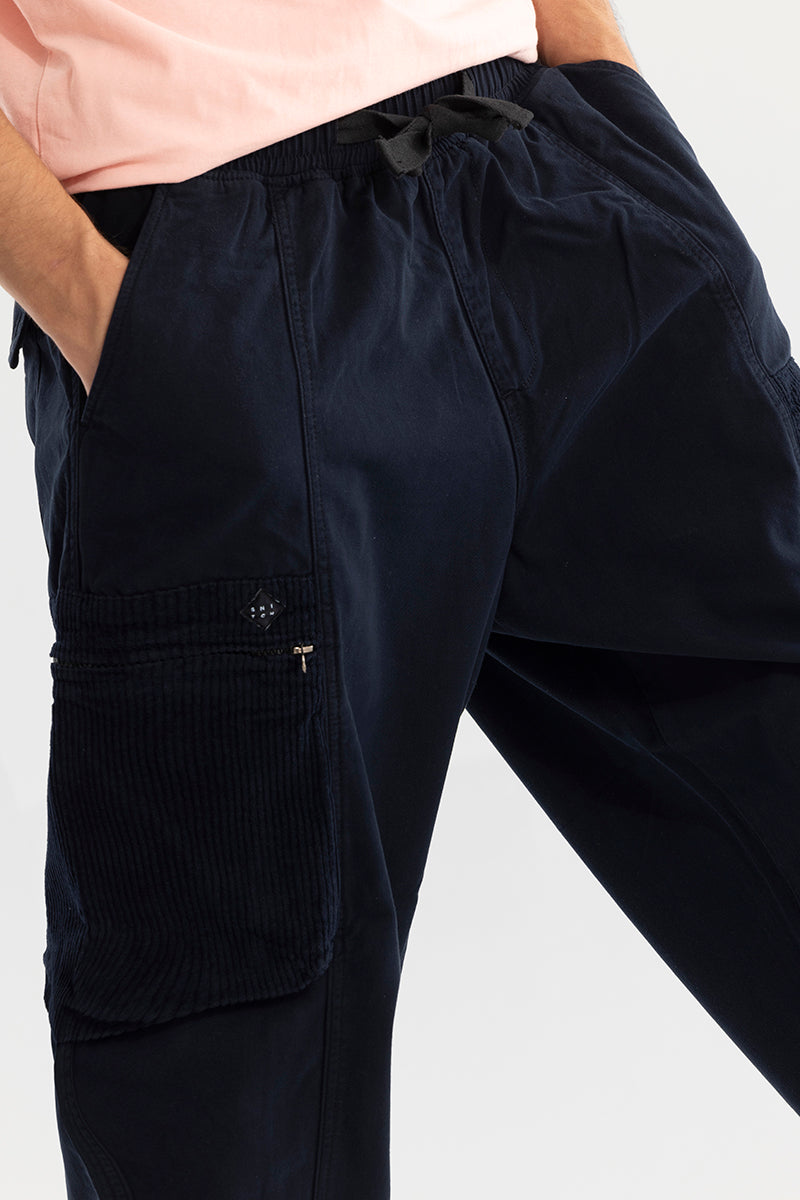 Korean Style Navy Cargo Pant