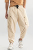 Korean Style Cream Cargo Pant