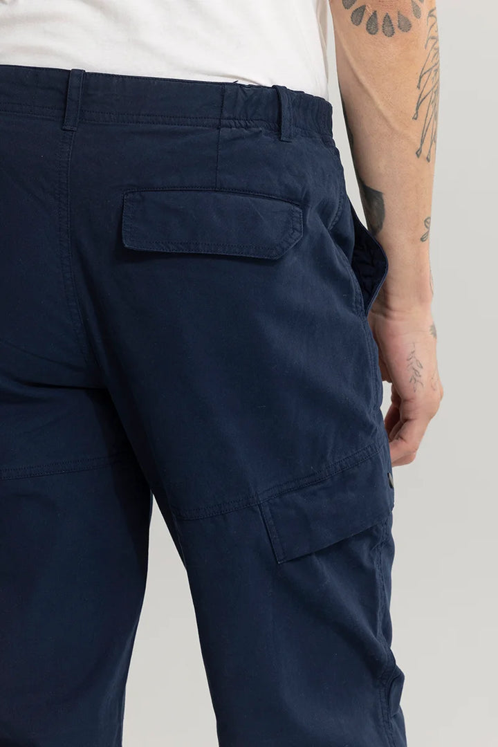 Buy Men's Streetcargo Navy Cargo Pant Online | SNITCH