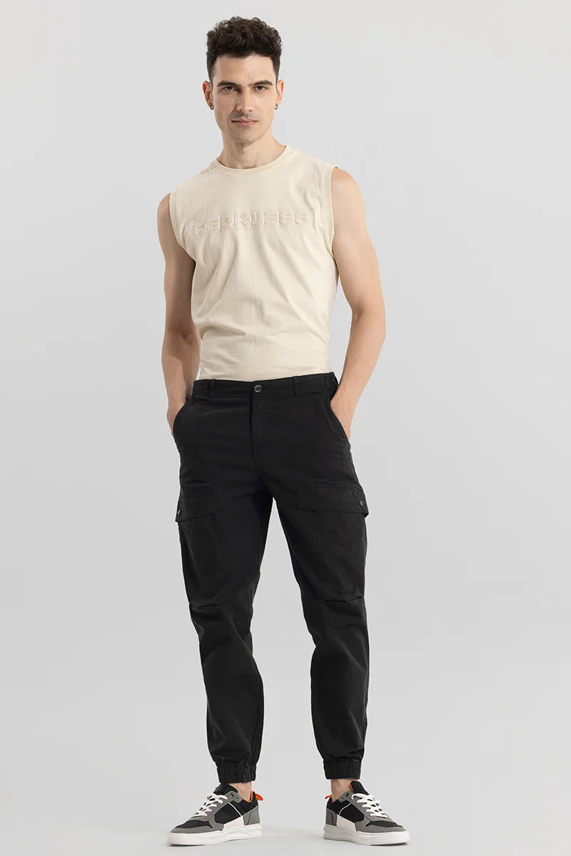 Streetcargo Black Cargo Pant