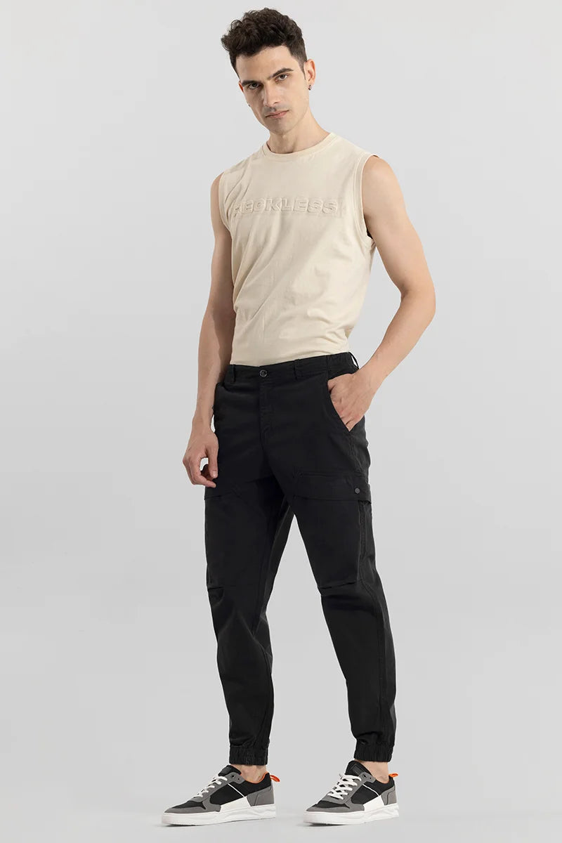 Streetcargo Black Cargo Pant