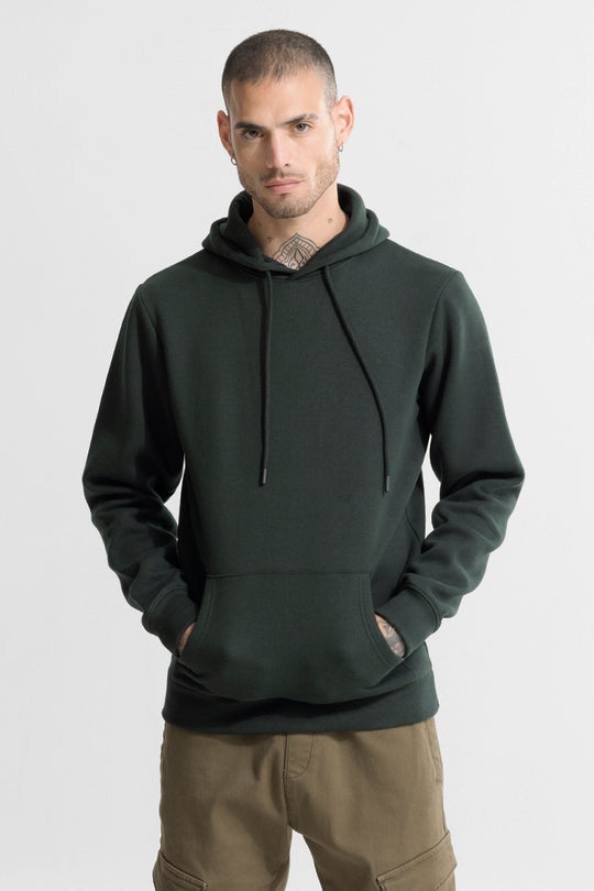 Buy Men's Glinter Olive Hoodie Online | SNITCH