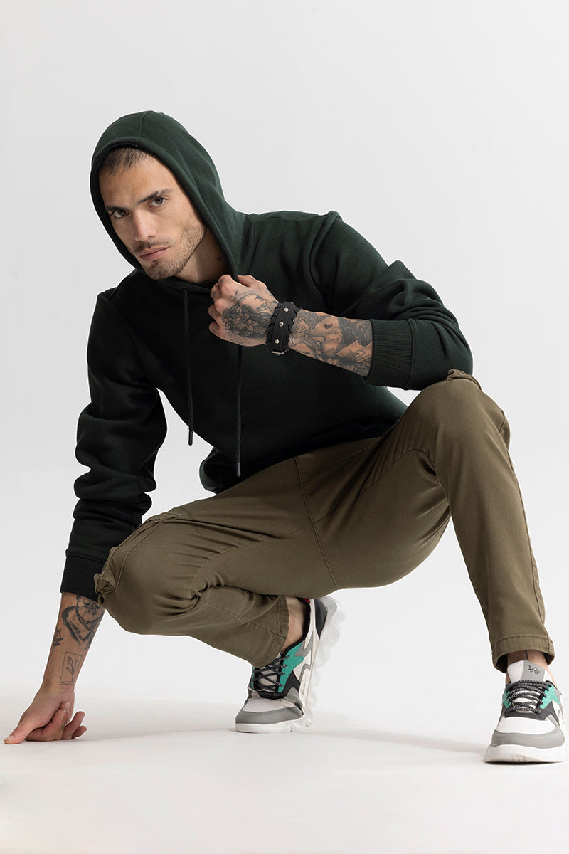 Glinter Olive Hoodie