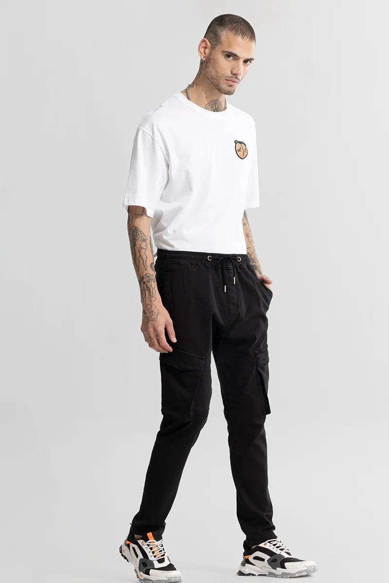 Dagon Black Cargo Pant