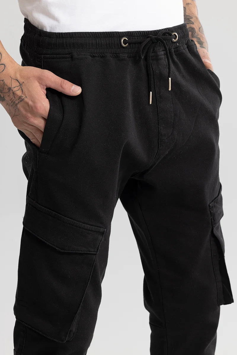 Dagon Black Cargo Pant