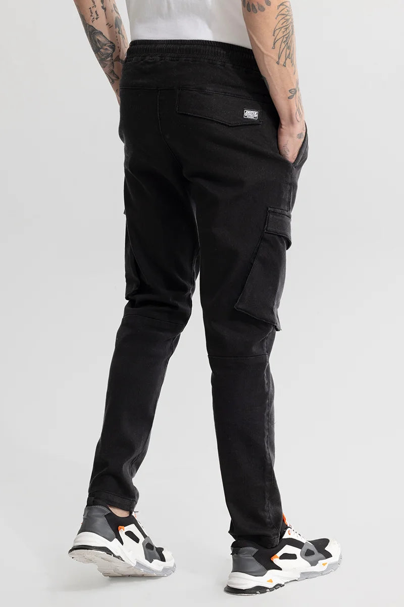 Dagon Black Cargo Pant