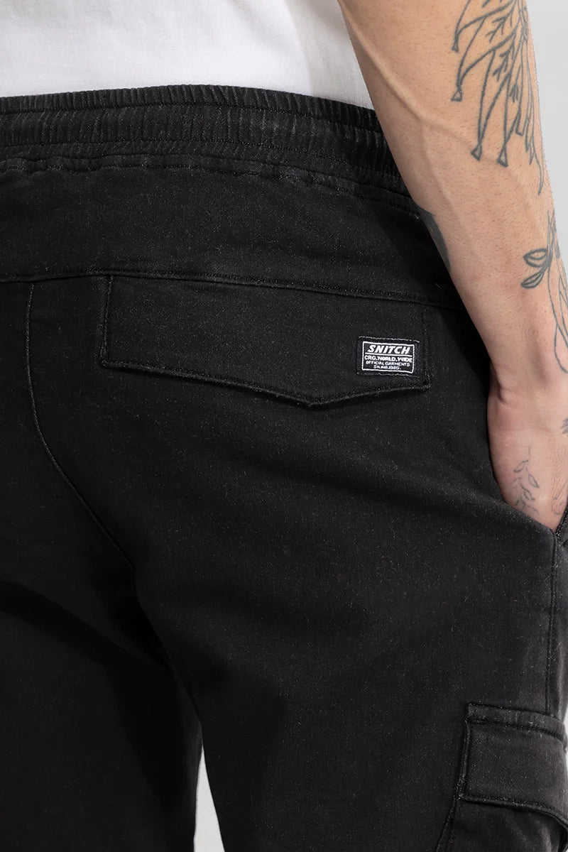 Dagon Black Cargo Pant