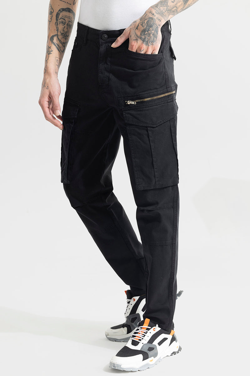 Outlander Black Cargo Pant