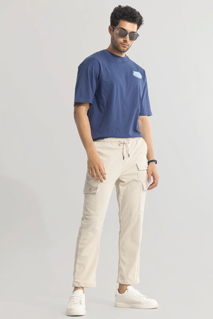 Urban Cord Cream Corduroy Cargo Pant