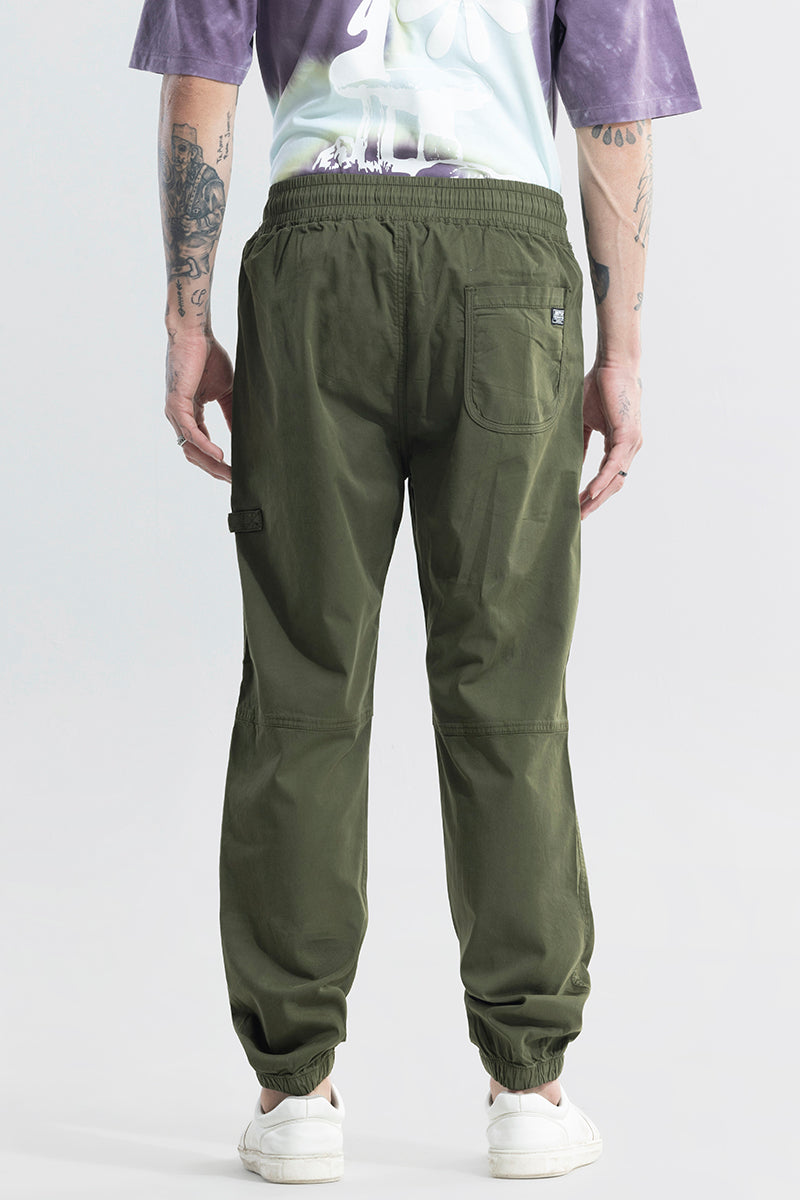 Steezy Tea Green Cargo Pant - SNITCH