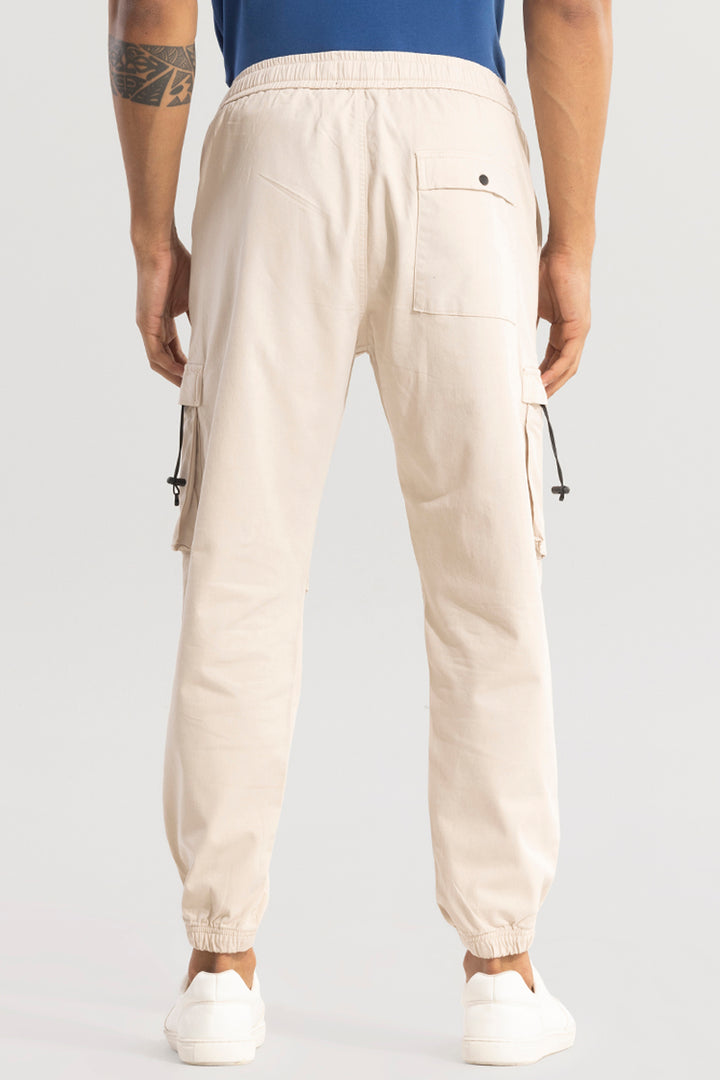 Hexa-Pocket Cream Cargo pant