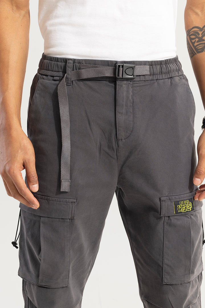 Hexa-Pocket Grey Cargo Pant