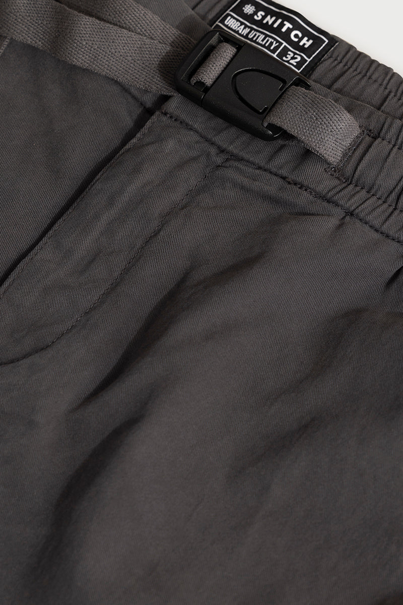 Hexa-Pocket Grey Cargo Pant