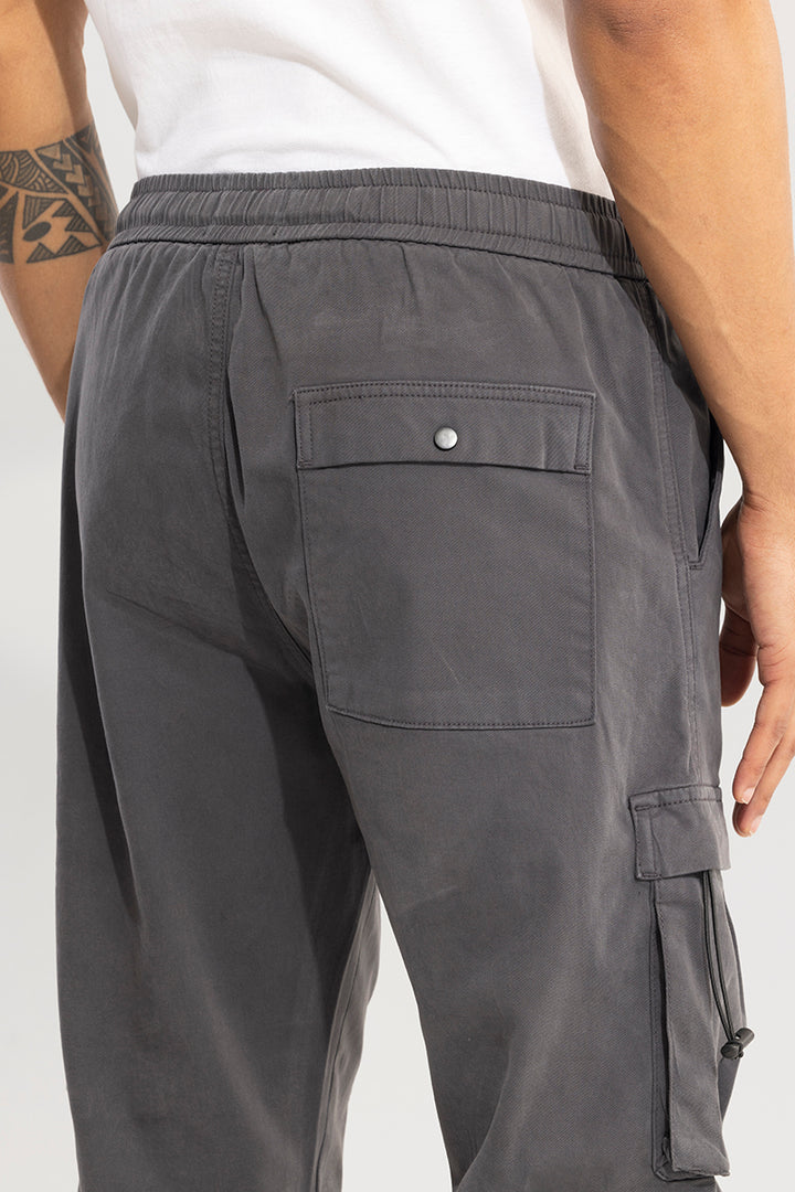 Hexa-Pocket Grey Cargo Pant