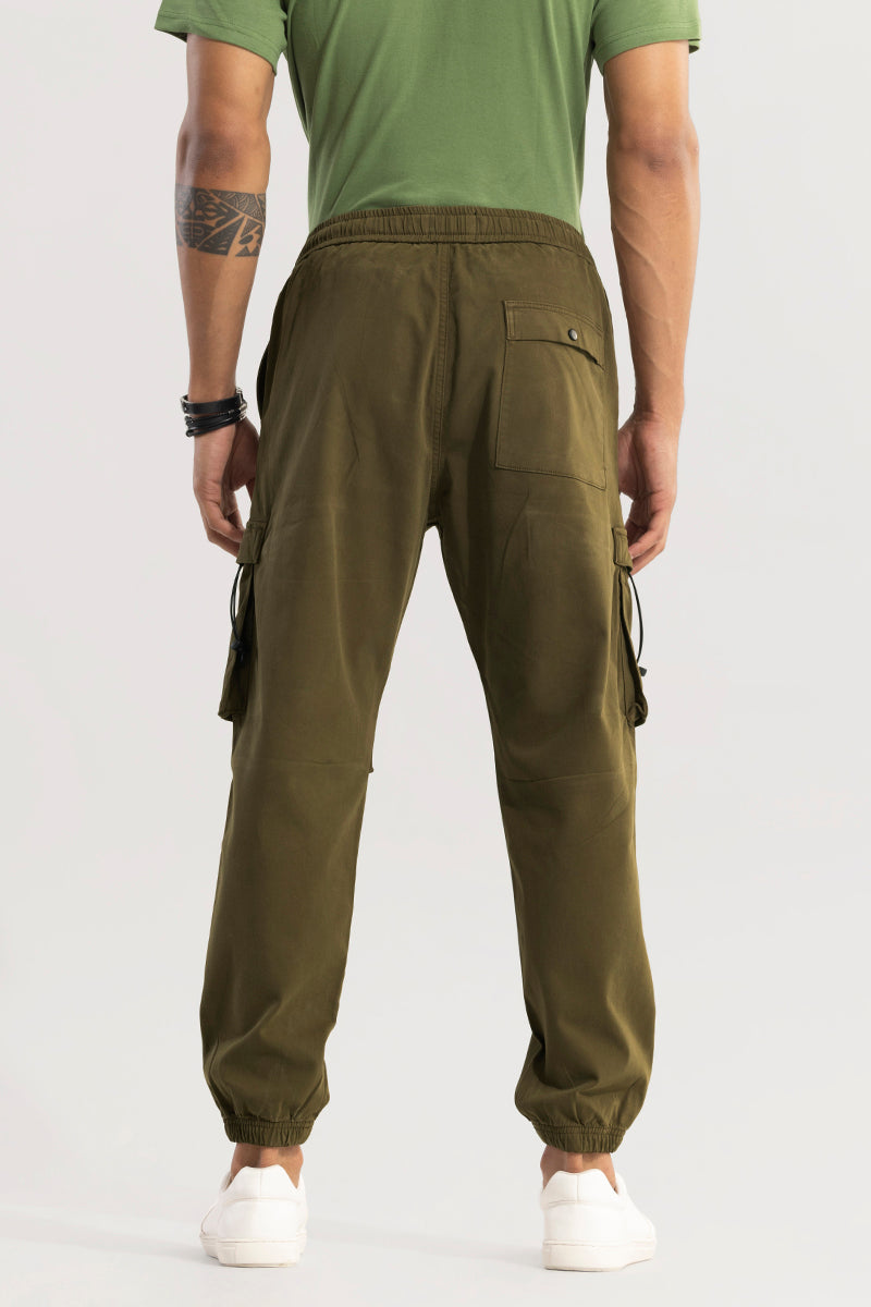 Hexa-Pocket Olive Cargo Pant