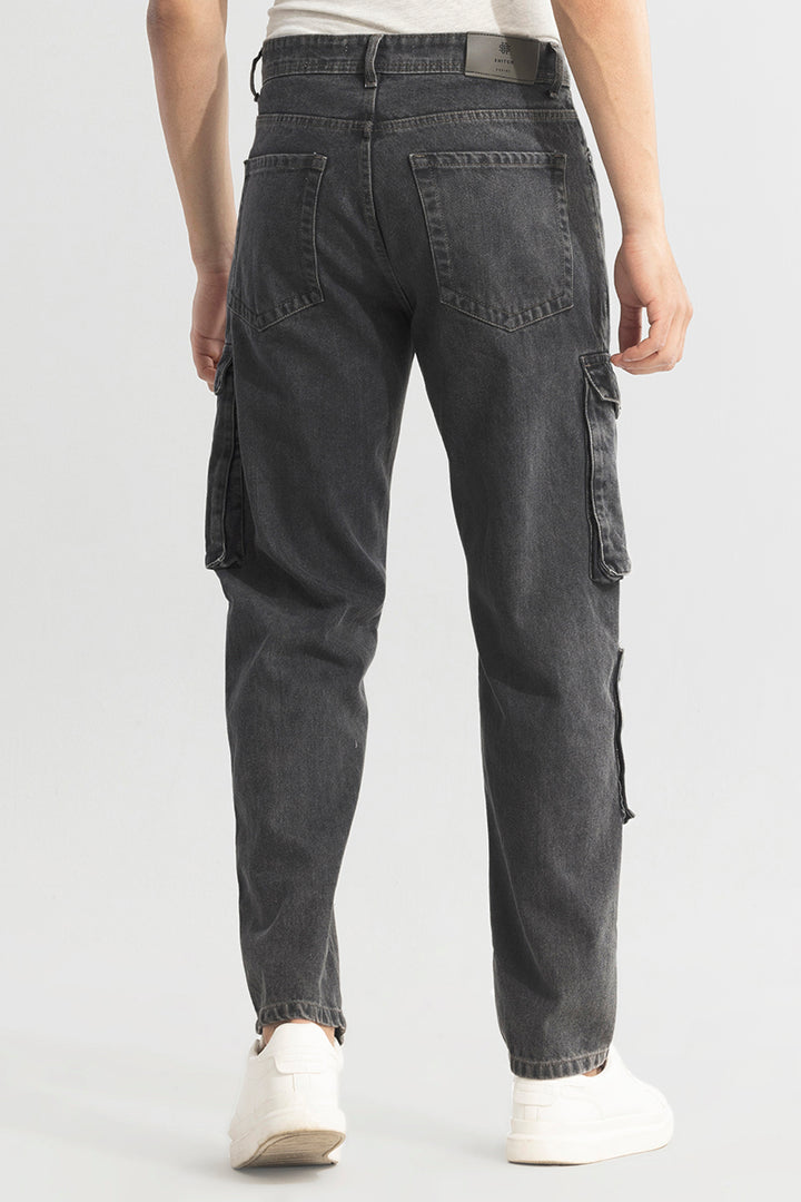 Celestial Charcoal Grey Clean Look Jeans