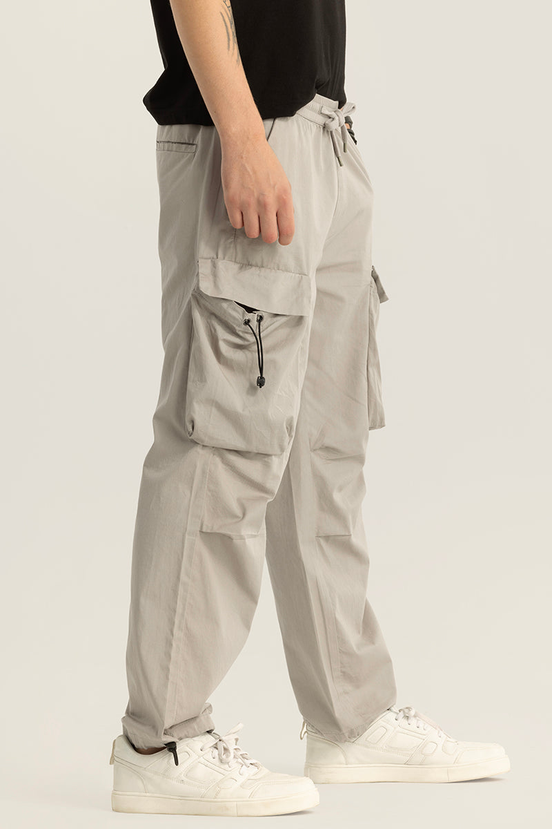 Pockethive Grey Parachute Pants