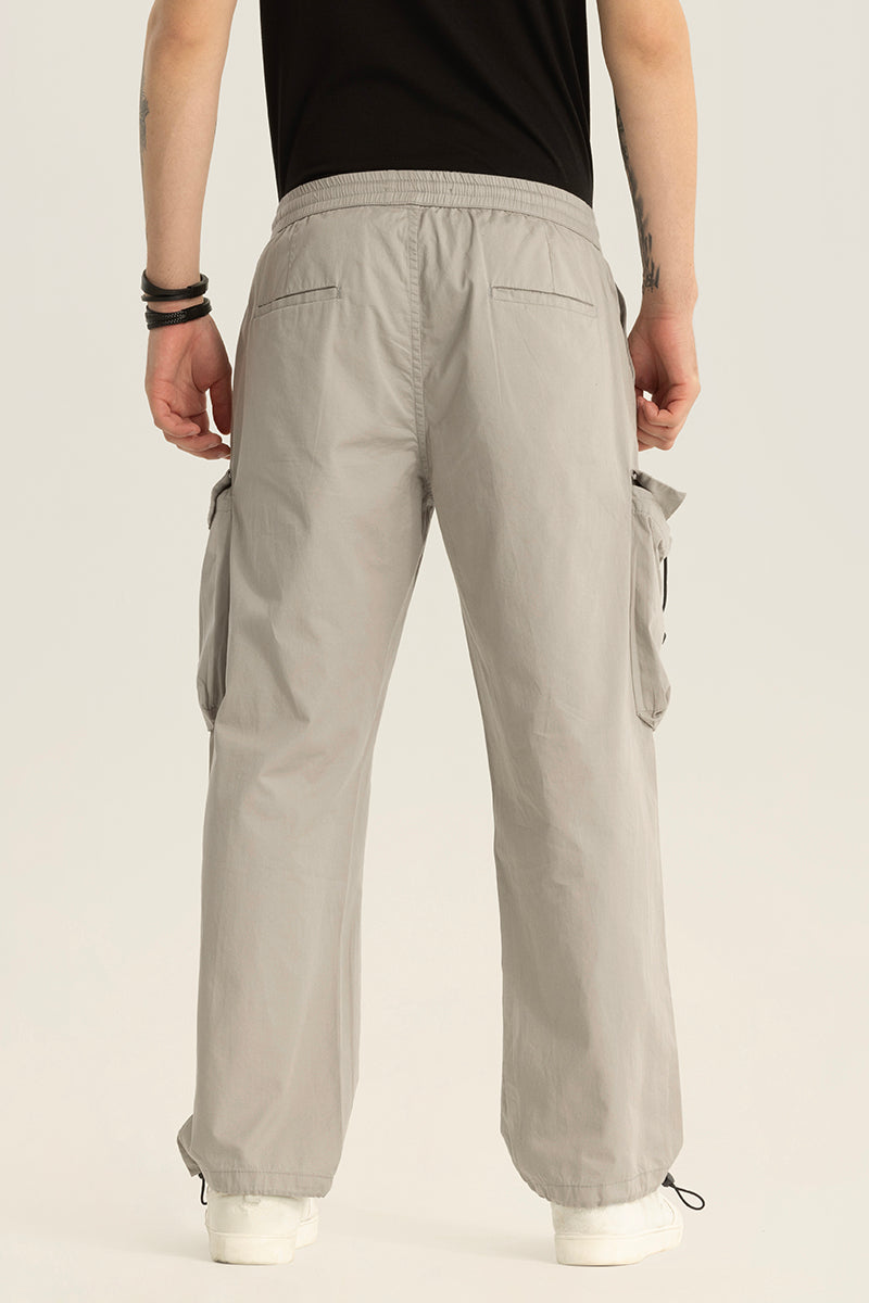 Pockethive Grey Parachute Pants