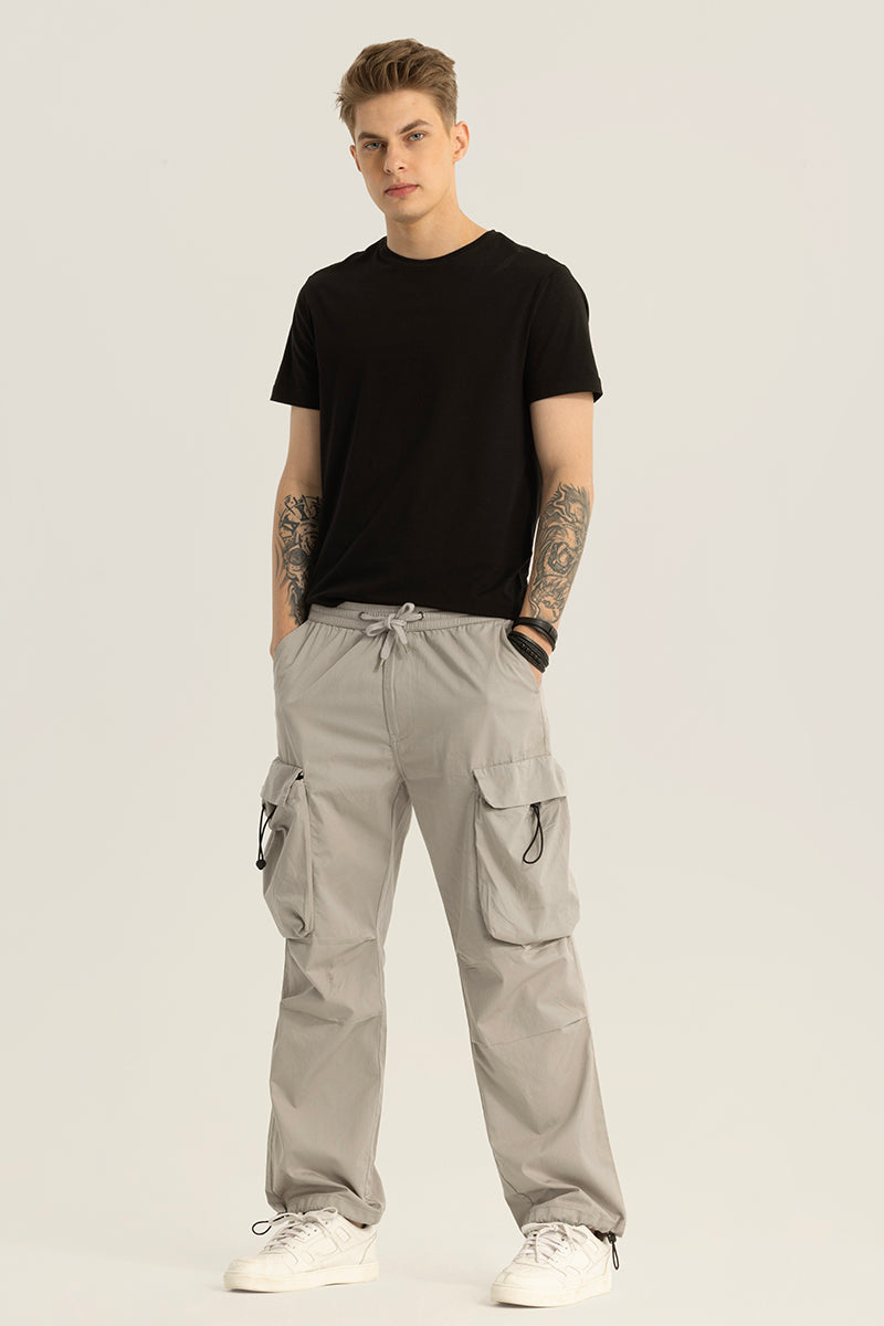 Pockethive Grey Parachute Pants