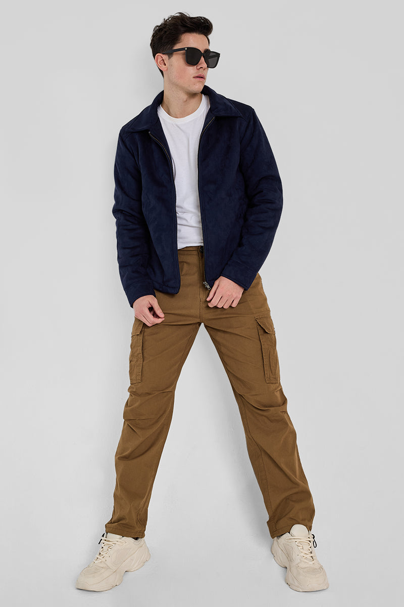 Khaki Relaxed Fit Cargo Pants