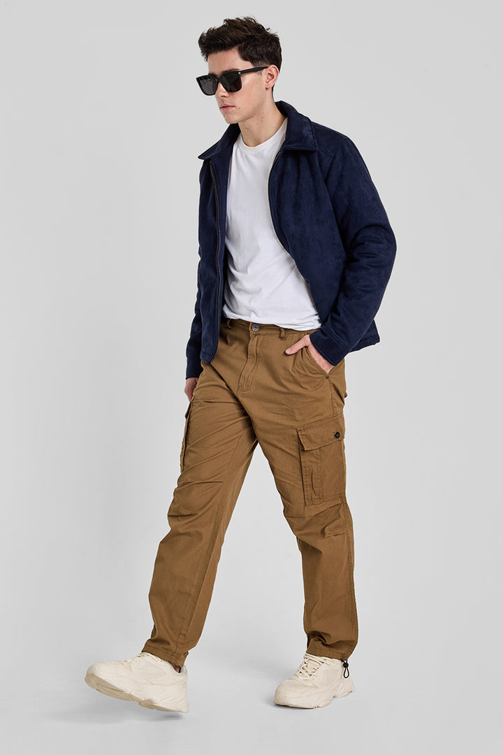 Khaki Relaxed Fit Cargo Pants