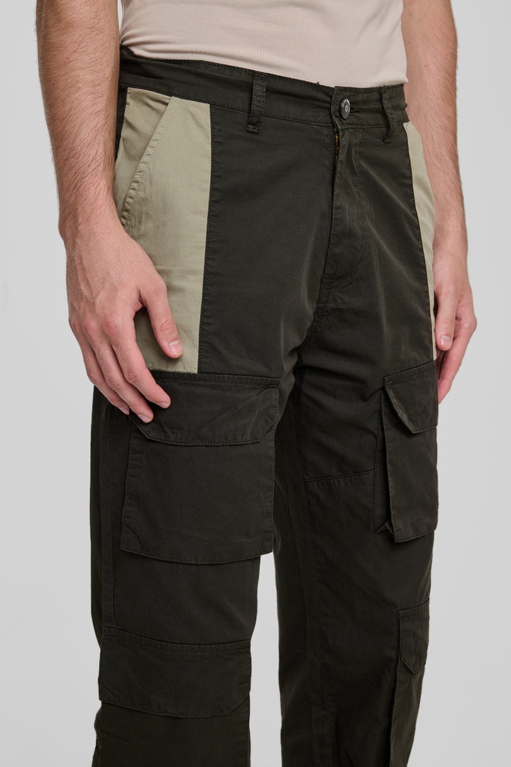 Olive Patch Pocket Cargo Pants