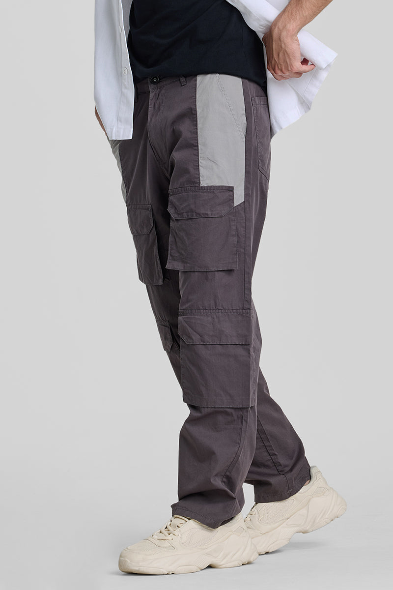 Brown Patch Pocket Cargo Pants