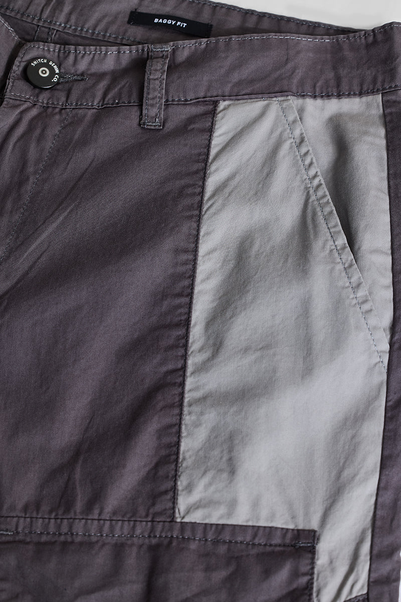 Brown Patch Pocket Cargo Pants