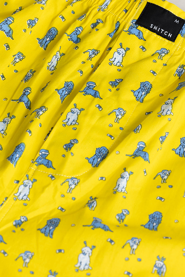 Puppy Print yellow Pyjama