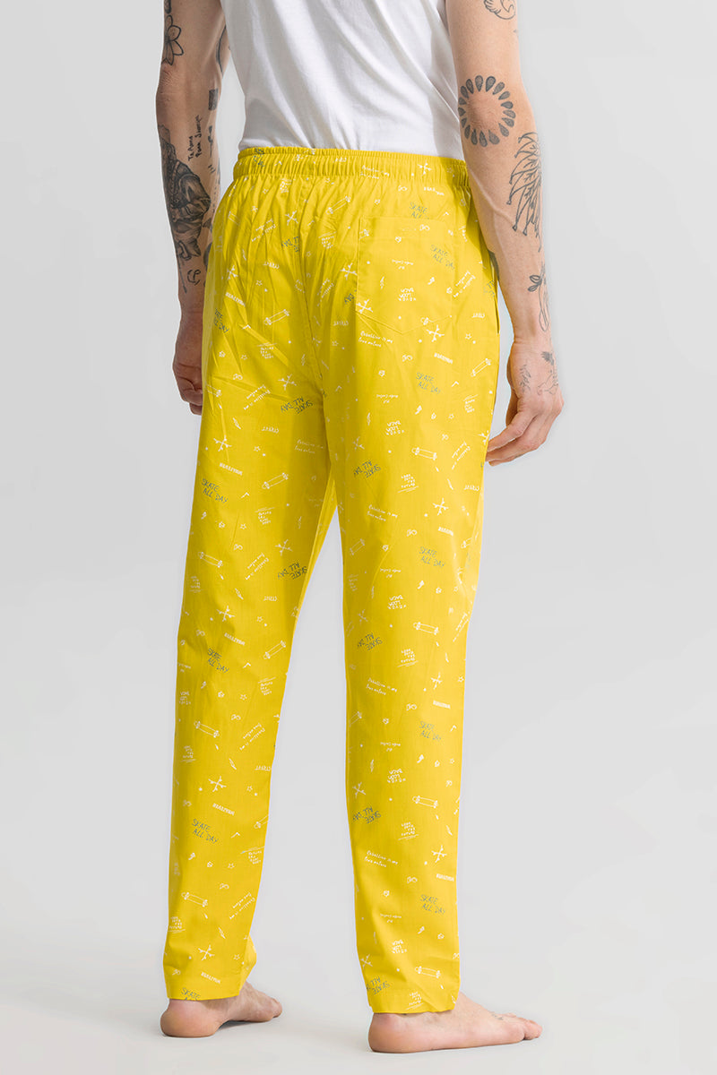 Skate All Day Yellow Pyjama