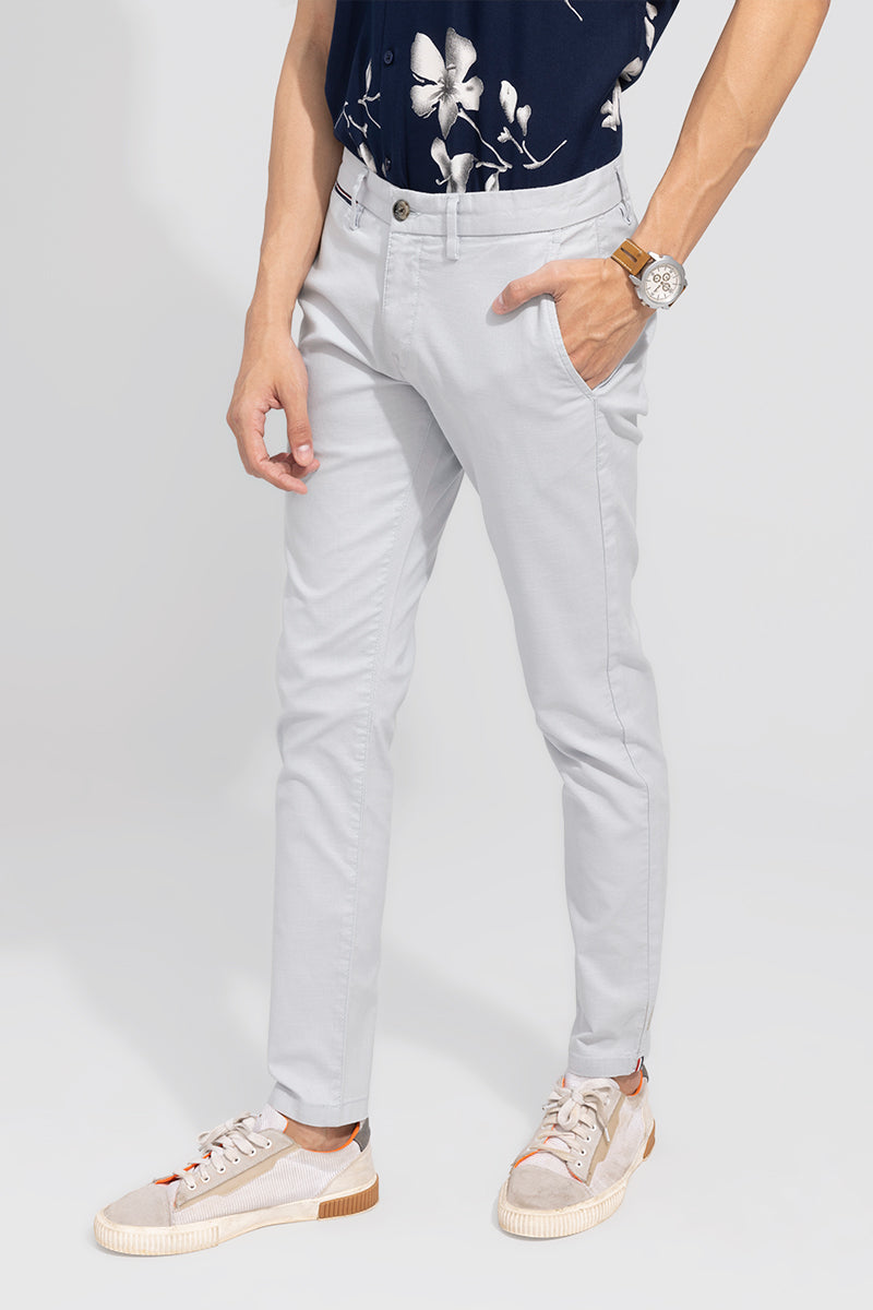 Fine Grey Linen Pant