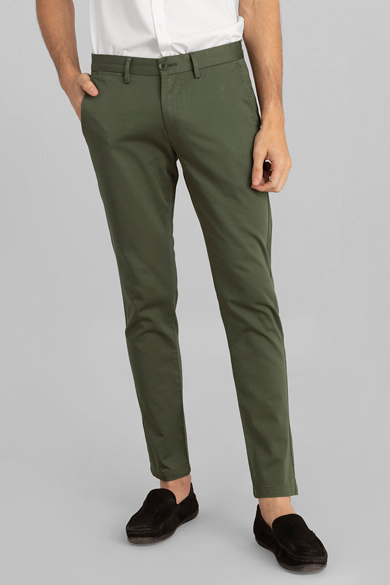 Buy Men's Gavin Olive Chino Online | SNITCH